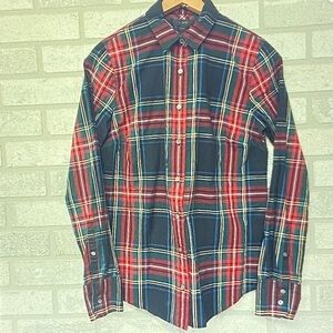 J. Crew Red and Blue Plaid Casual Shirt